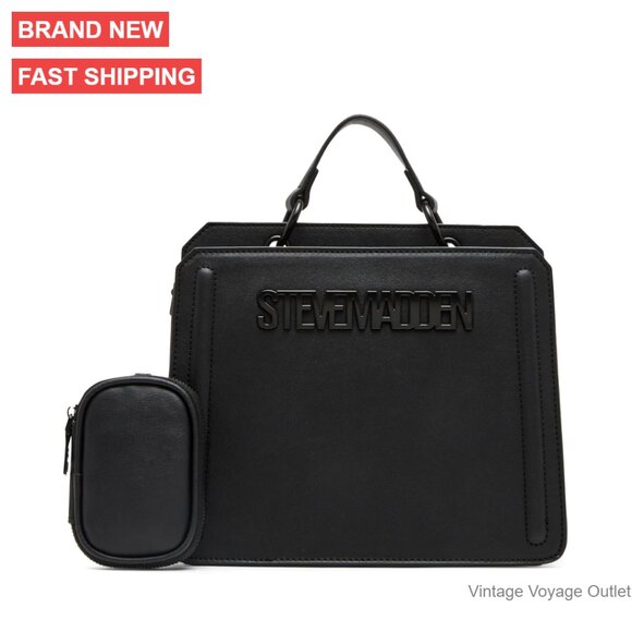 Convertible Crossbody Satchel Bag with Removable Strap and Interior Pockets